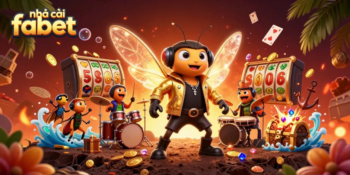 Engage with the nhà cái fabet experience featuring vibrant casino games and energetic characters in 3D style.