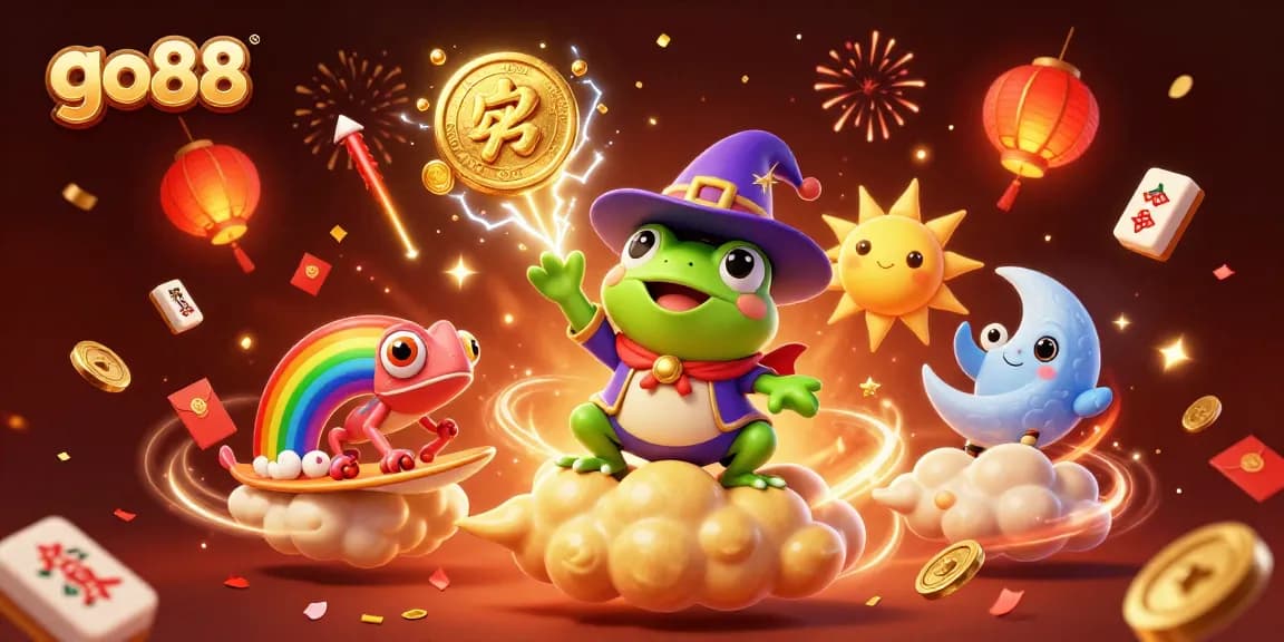 Win big at go88 with a vibrant casino scene celebrating gambling excitement and prosperity.
