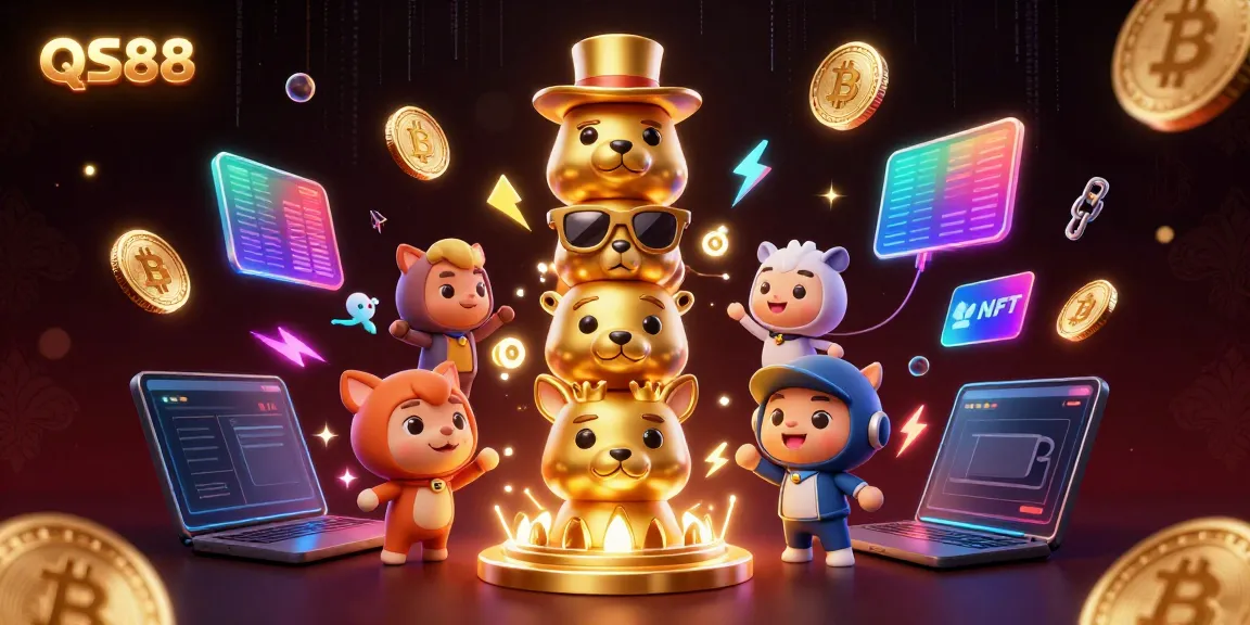 Experience vibrant gameplay with QS88's unique 3D casino elements and crypto features in this engaging scene.