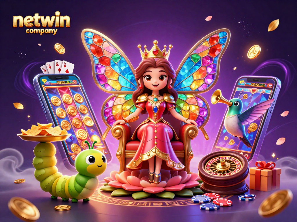 Play thrilling games at netwin company with vibrant casino elements and engaging characters