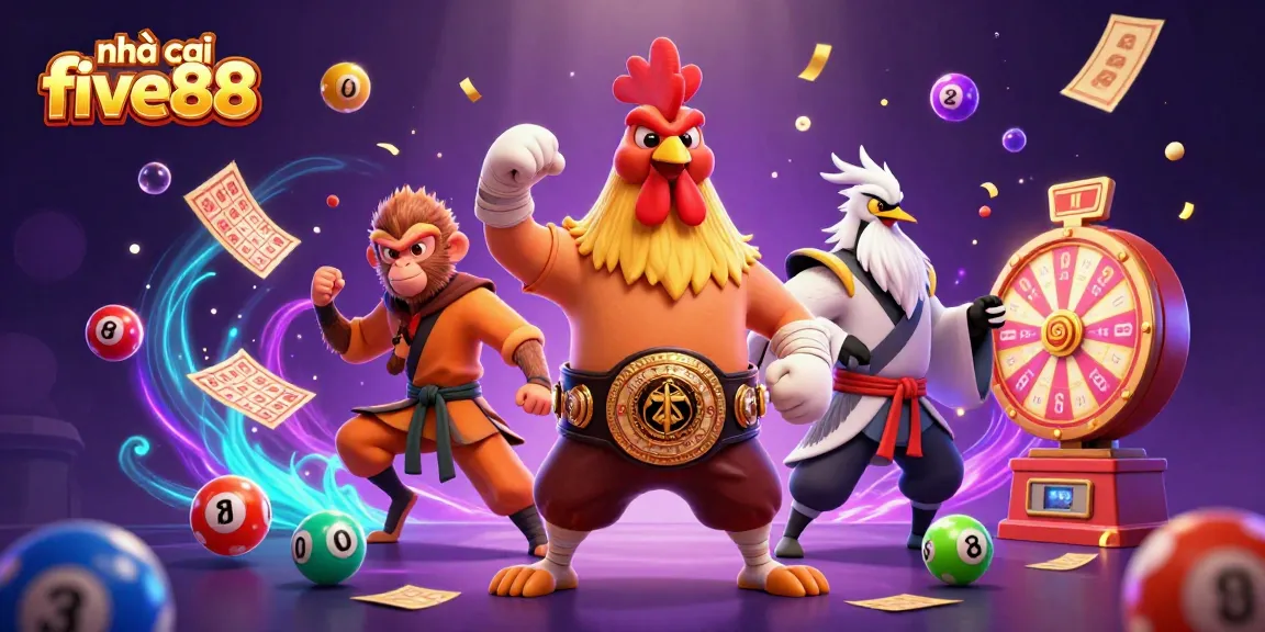 Engage with immersive games at nhà cái five88 featuring exciting lottery dynamics in a vibrant 3D scene.