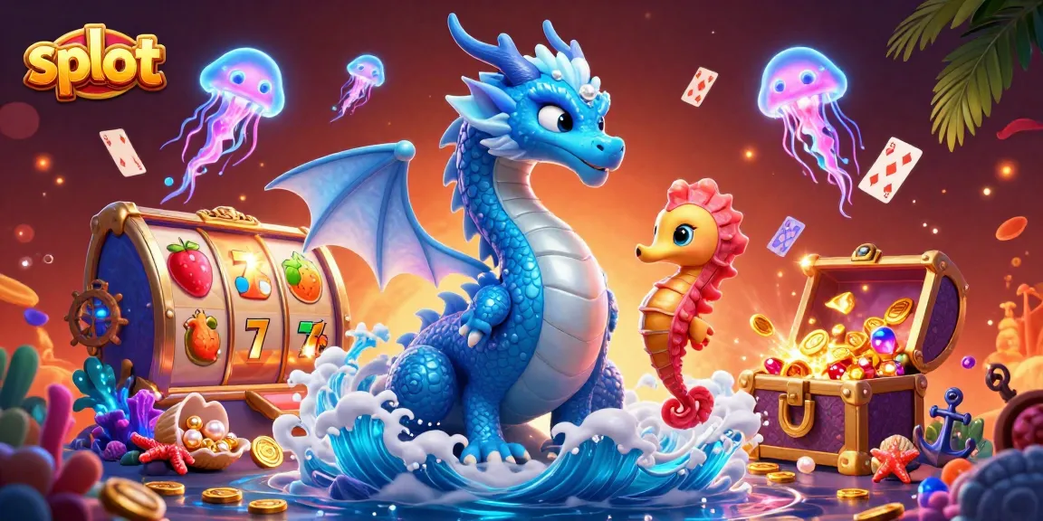 Engage with exciting slot adventures featuring a dragon and seahorse in a vibrant casino underwater world.