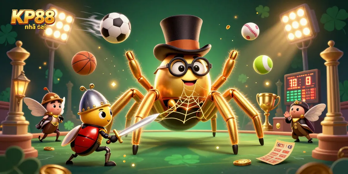 Engage with KP88 nhà cái through an exhilarating 3D casino scene packed with vibrant elements and dynamic action.