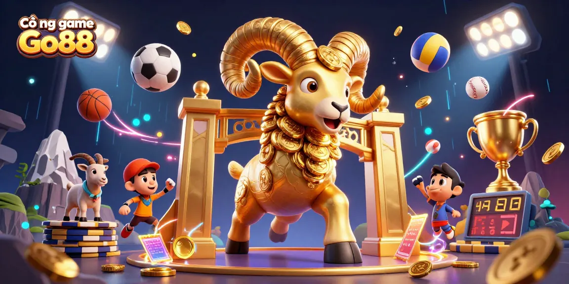 Cổng game Go88 offers a thrilling visual experience with dynamic 3D characters and casino elements.