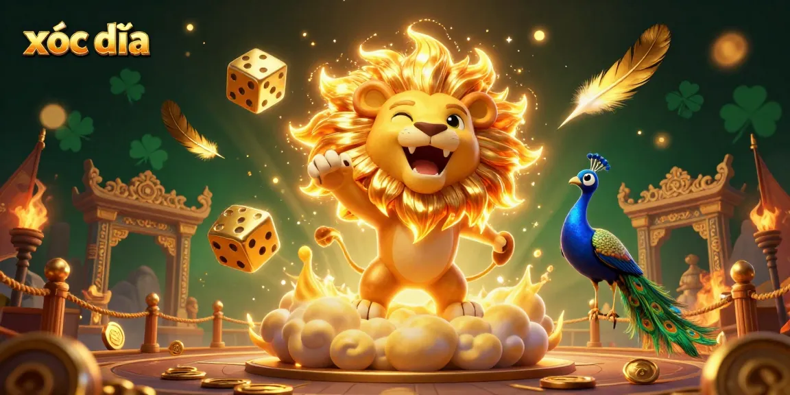 Engage in xóc đĩa with vibrant, animated casino elements and captivating characters.