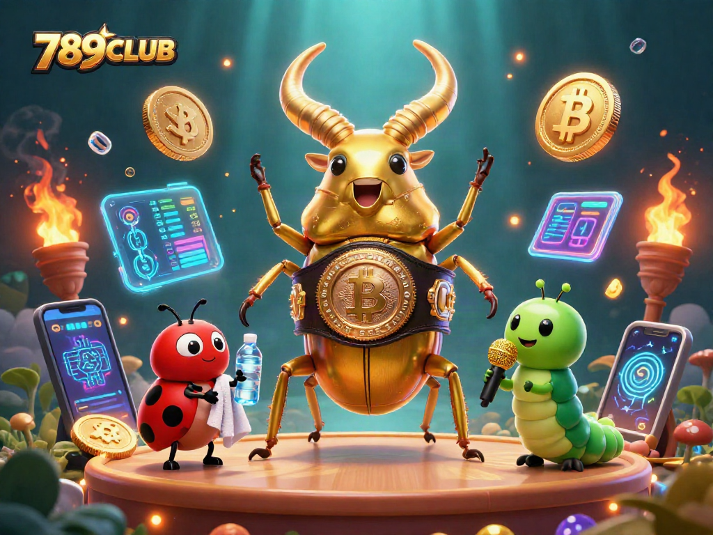 Bet on exciting games like 789CLUB; join the action with cartoon characters and crypto elements.