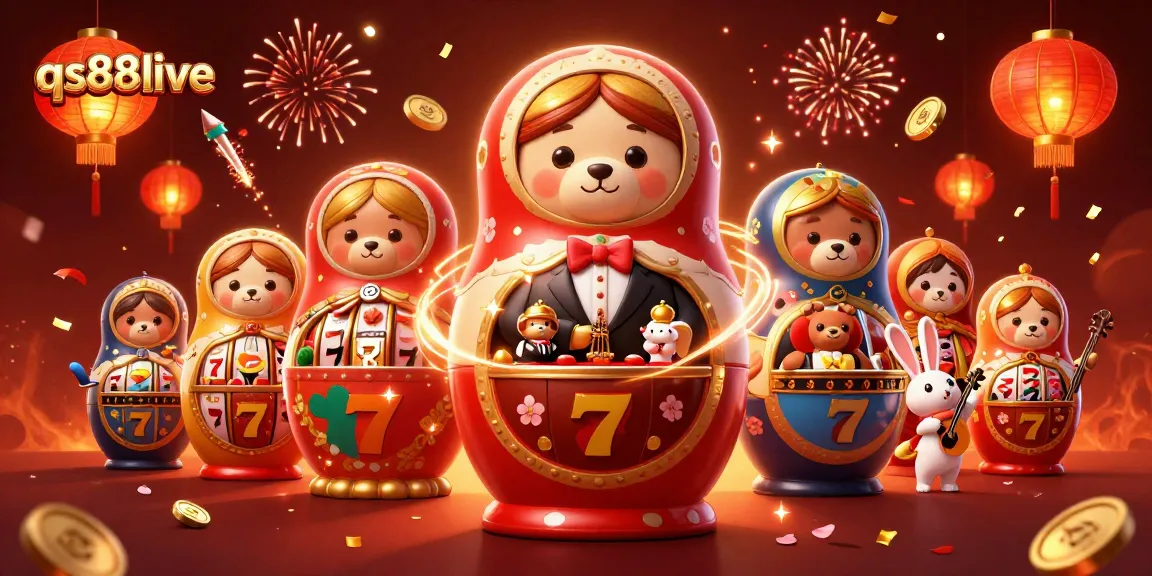 Experience the thrill of qs88live with vibrant casino elements in this captivating illustration.