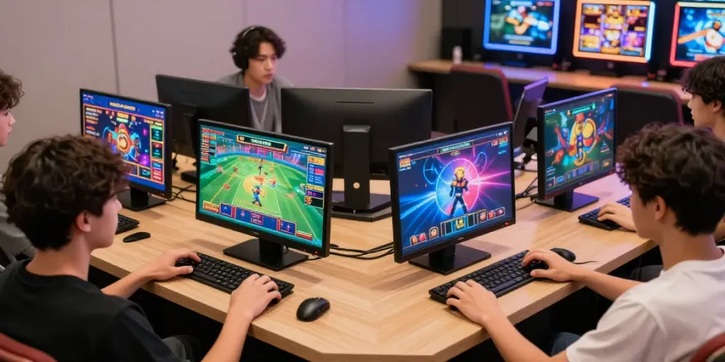 Exciting gaming atmosphere at GEM88 showcasing players enjoying diverse games.